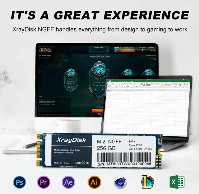 SSD M2. SATA ( NGFF)256GB NOVO - Foto 5
