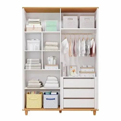 Quarto Infantil Cupcake, 100% MDF ( Roupeiro+Comoda+Berço+Estante ) - Permobili Baby - Foto 3