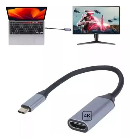 Cabo Conversor Adaptador Usb Tipo C Para Hdmi 4k - Foto 2