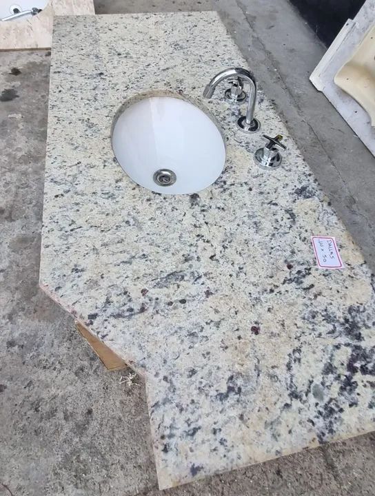 Pia banheiro pedra branco dalas  - Foto 4