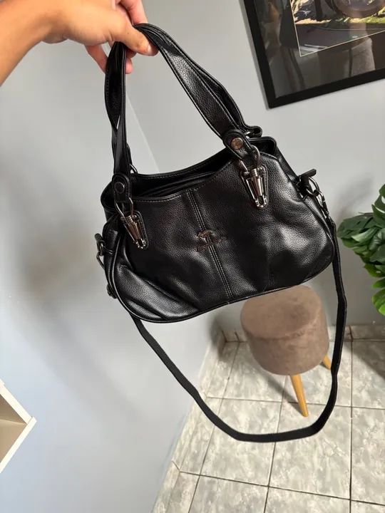 Bolsa de Ombro Preta - Foto 3