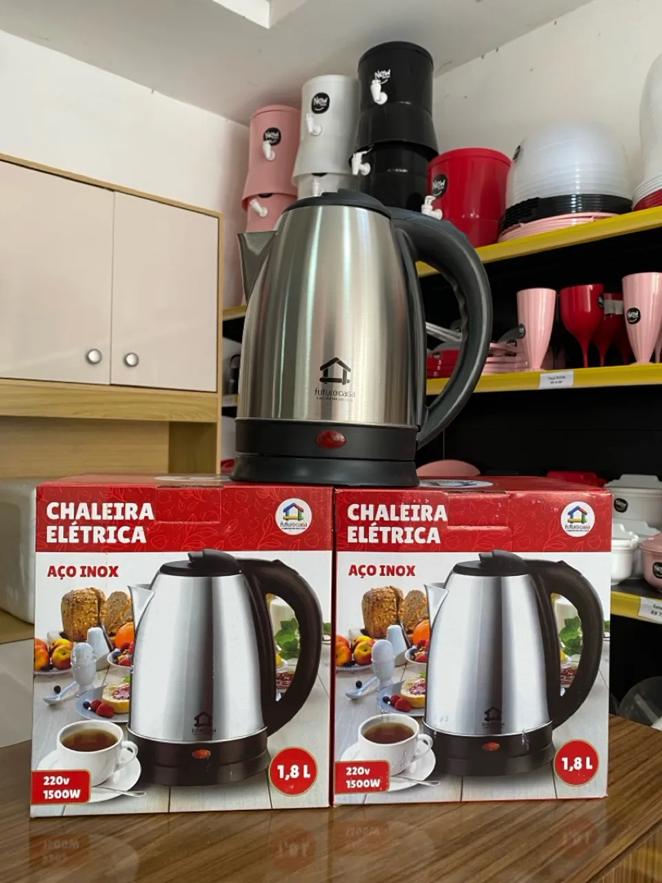 Chaleira Elétrica Aço Inox 1.8L 220V