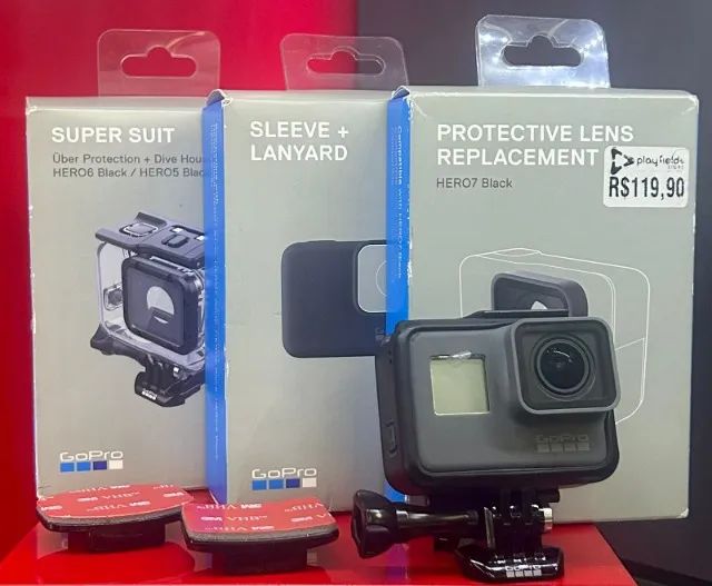 GoPro câmera Hero 5 - Black + Acessórios , Novo, Lacrado com Garantia - Foto 3