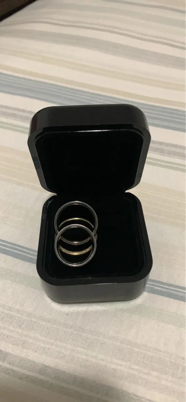 Kit 3 Anéis em Aço- Estilo Minimalista - Foto 3