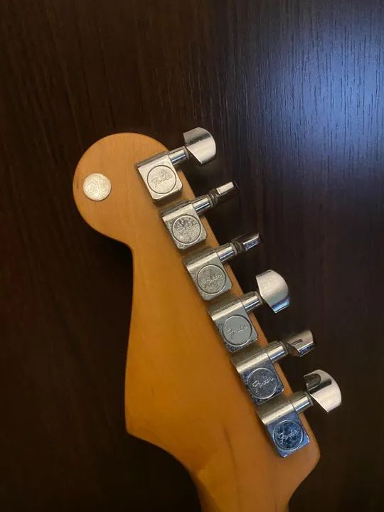 Stratocaster FENDER mex : captação Lace Sensor Gold + mid Boost "CLAPTON" - Foto 3