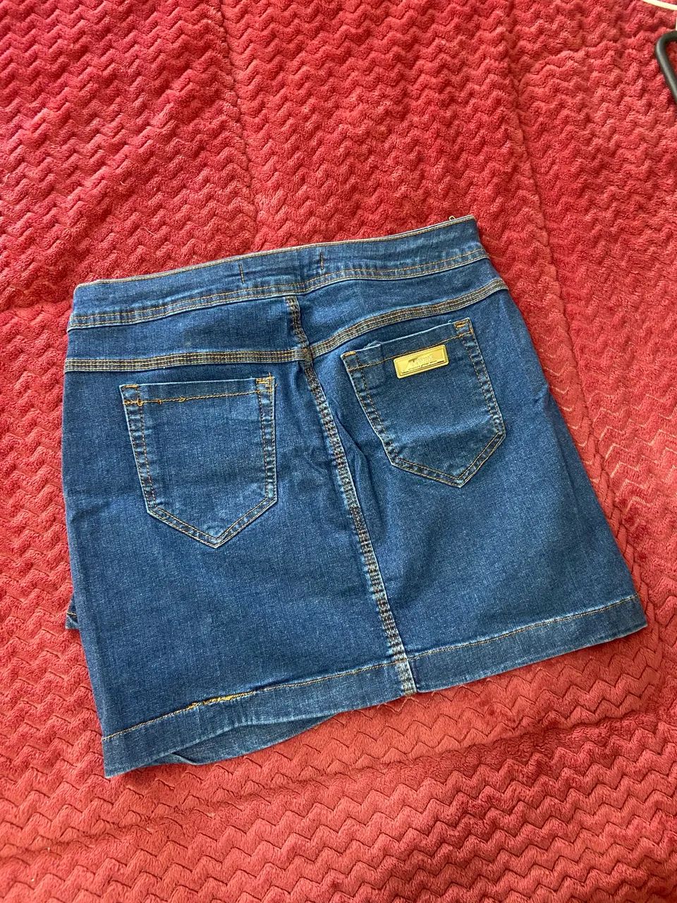 Saia jeans feminina  - Foto 2