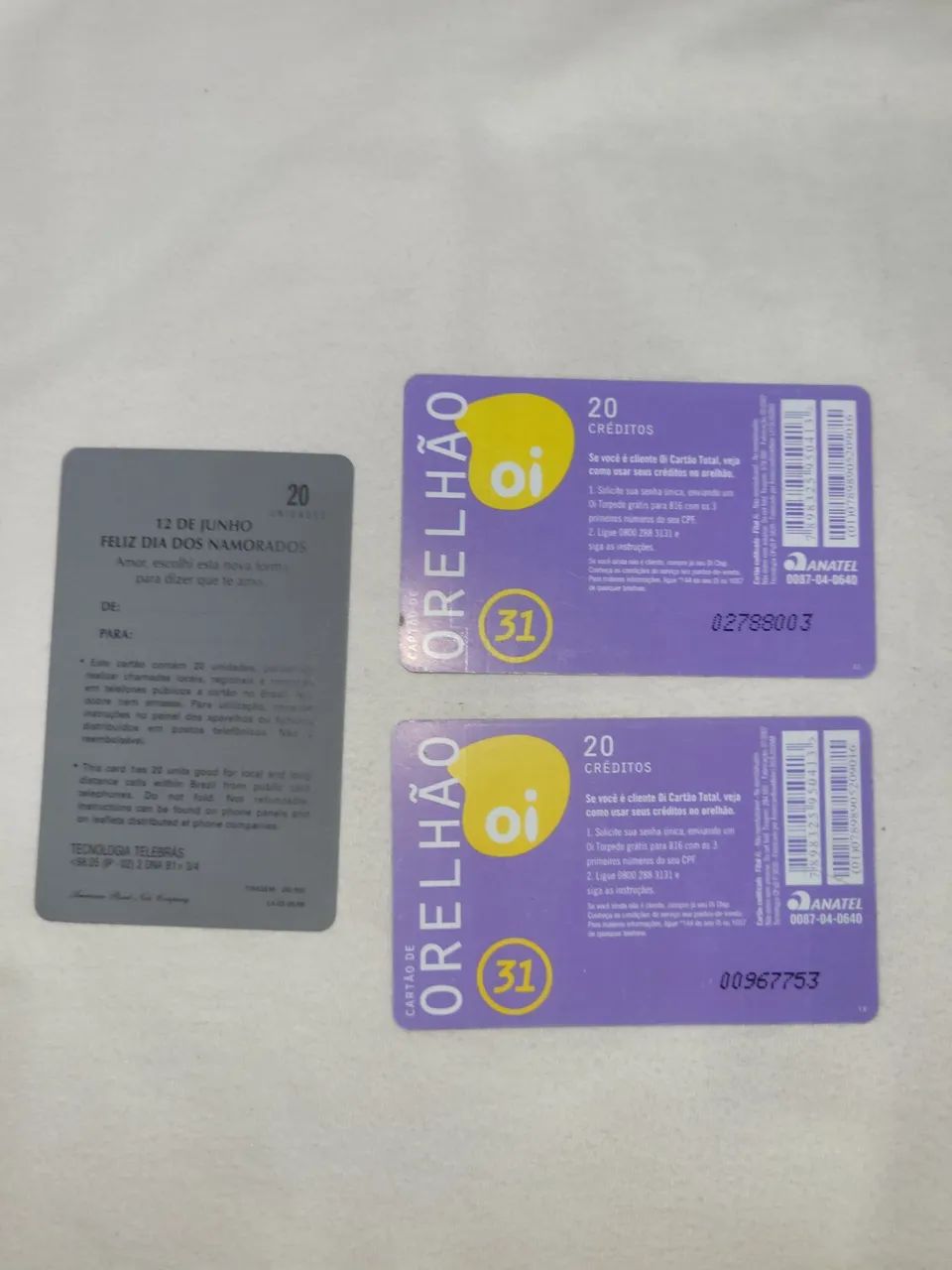 Cartão telefônico antigo  - Foto 2
