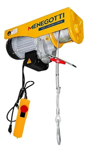 Guincho de Coluna Menegotti Prime V2 500/1000kg 2.000 W Monofásico 220v
