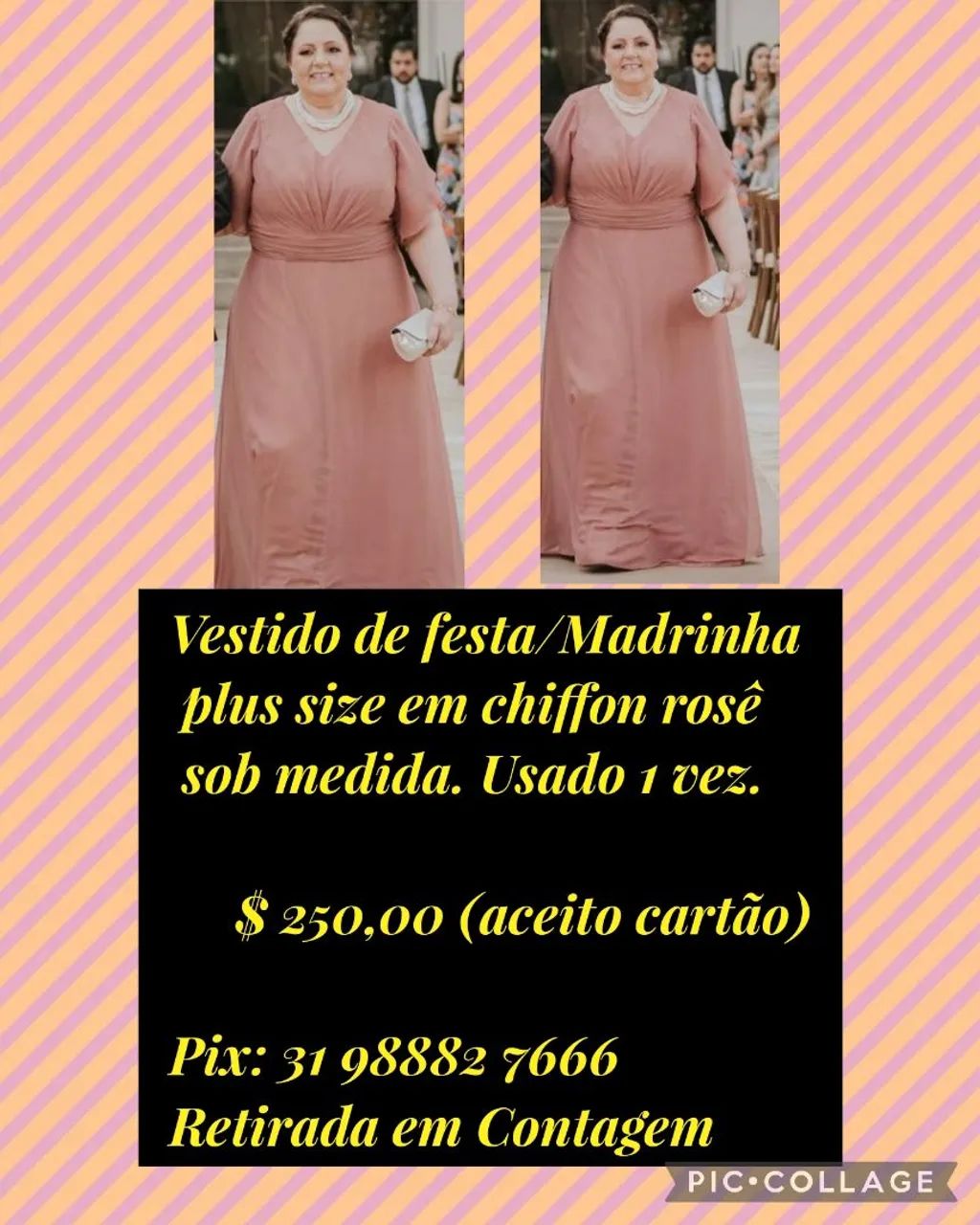 Vestido de festa/Madrinha plus size