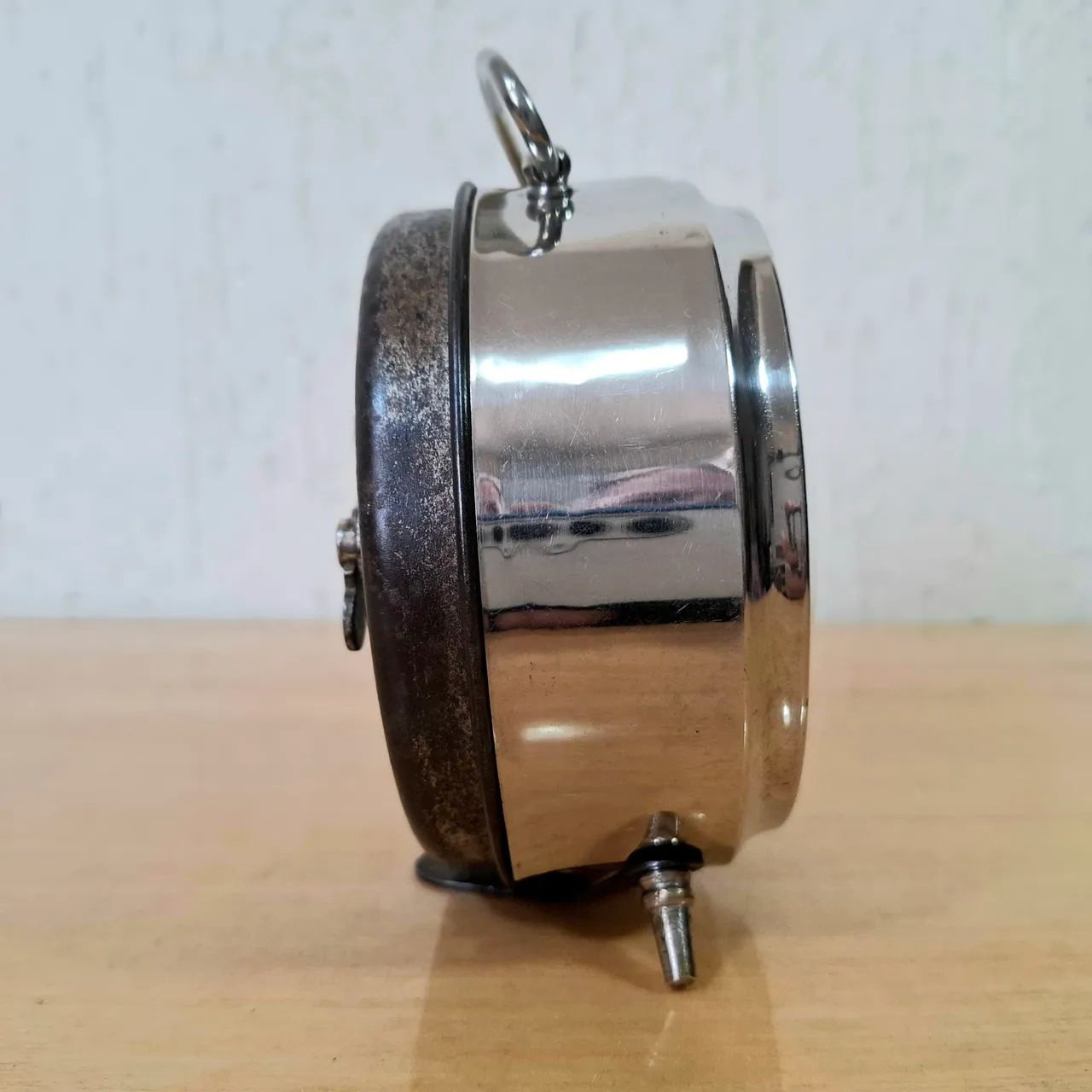 Relógio despertador Junghans anos 40 mede in Italy funcionando. - Foto 3