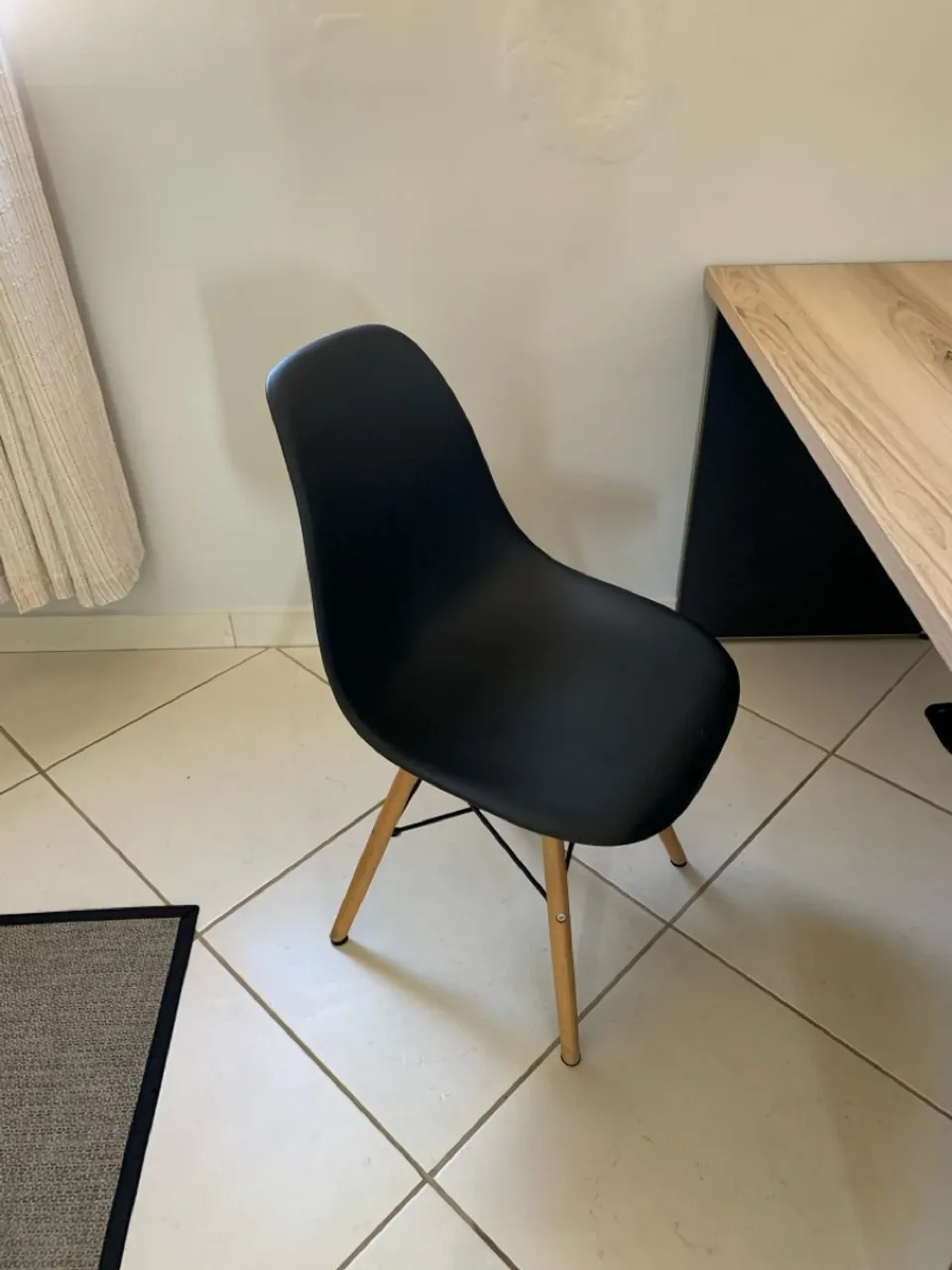 Kit mesa, cadeira de escritório + lixeira