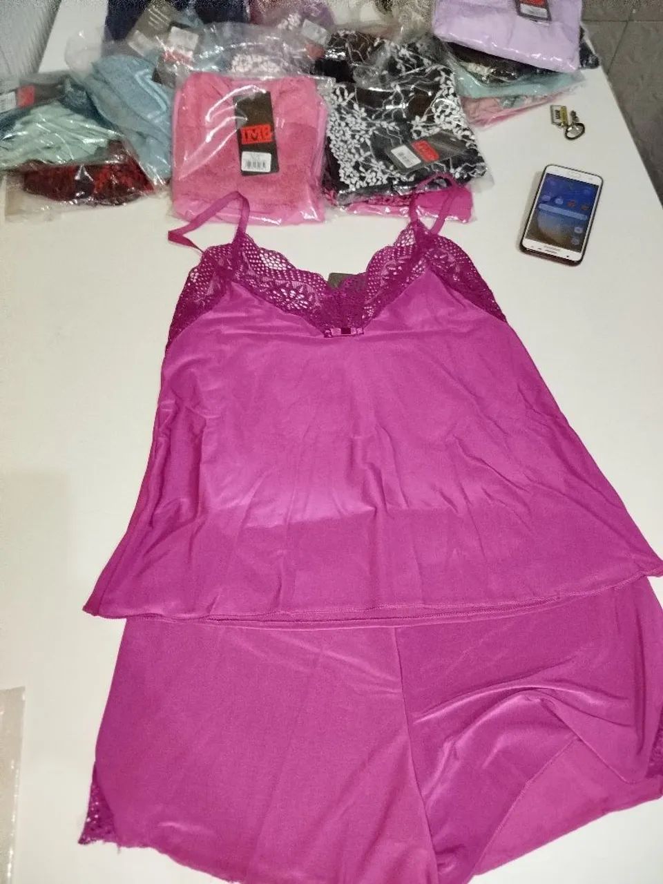 Camisola de renda rosa - Foto 5