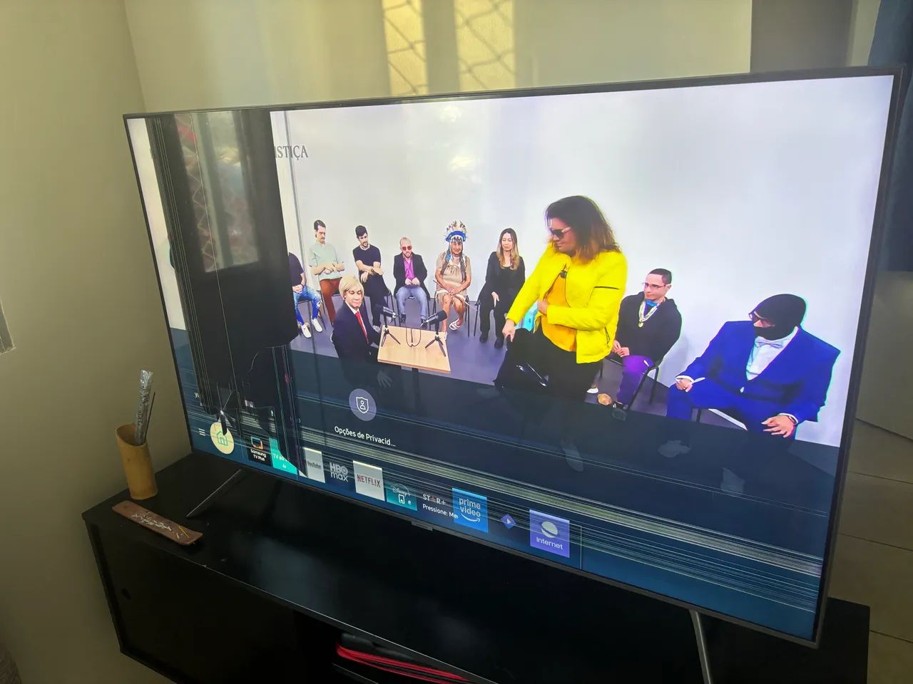 Tv Samsung 55 com display quebrado 