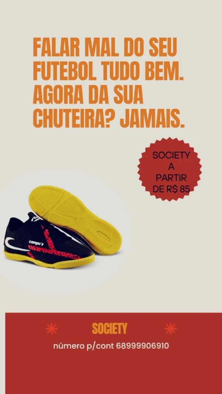 Chuteira Society Compu's
