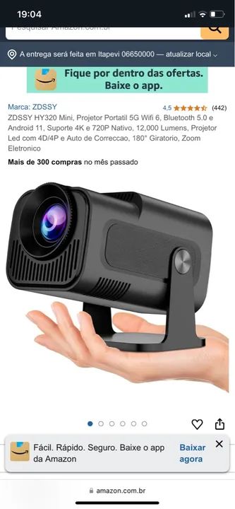 Projetor Portátil semi novo 