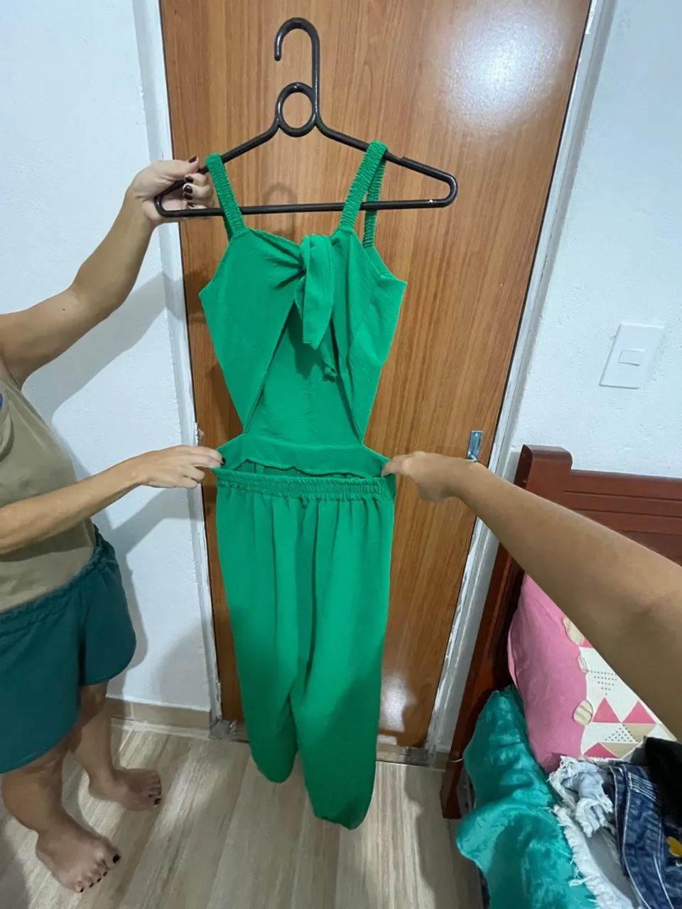 Macacão verde feminino - Foto 2