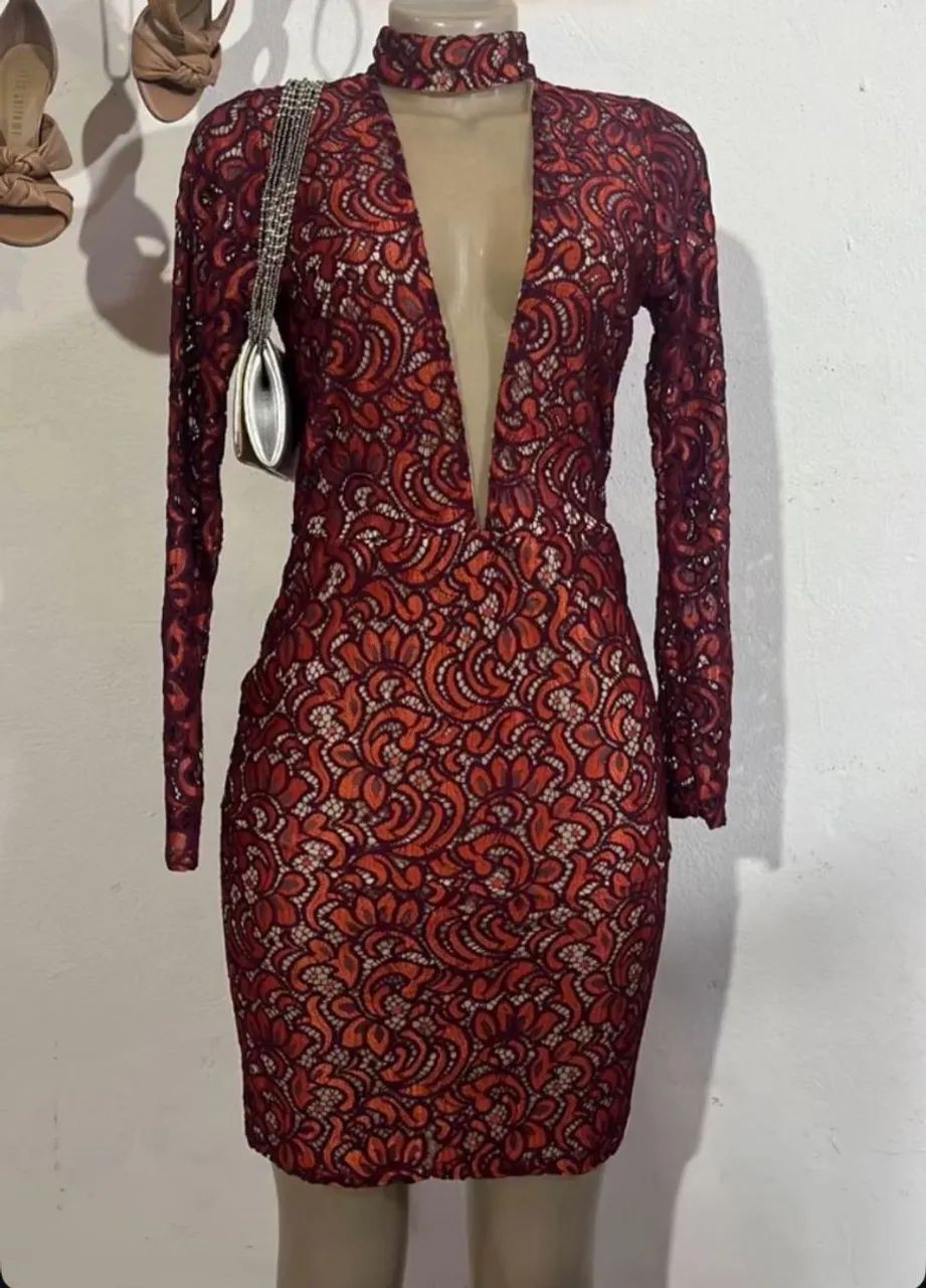 Vestido Vermelho Elegante - Foto 2