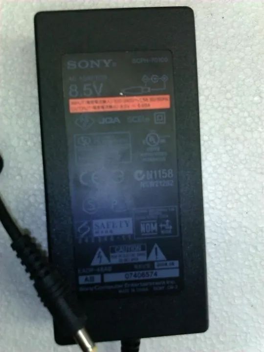 Fonte Para PlayStation 2 Bivolt 110/220v Ac Adaptador Mais Cabo Força - Foto 2