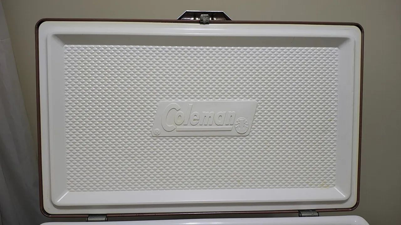 CAIXA TÉRMICA COLEMAN VINTAGE ORIGINAL ANOS 70 COM DRENO - Foto 5