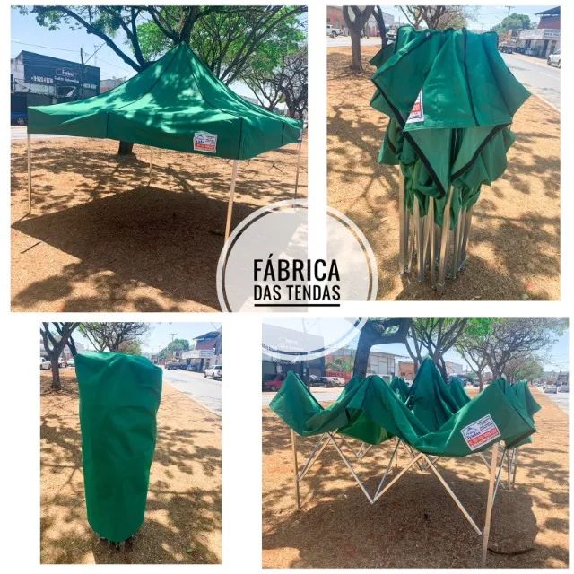TENDA SANFONADA 3X3  NA LONA DE NYLON - Foto 3