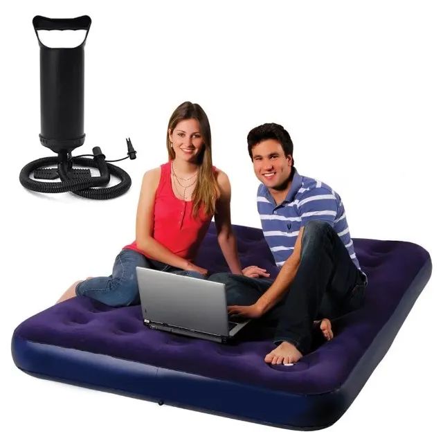 KIT Colchão Casal  Ar+ Bomba de  Ar