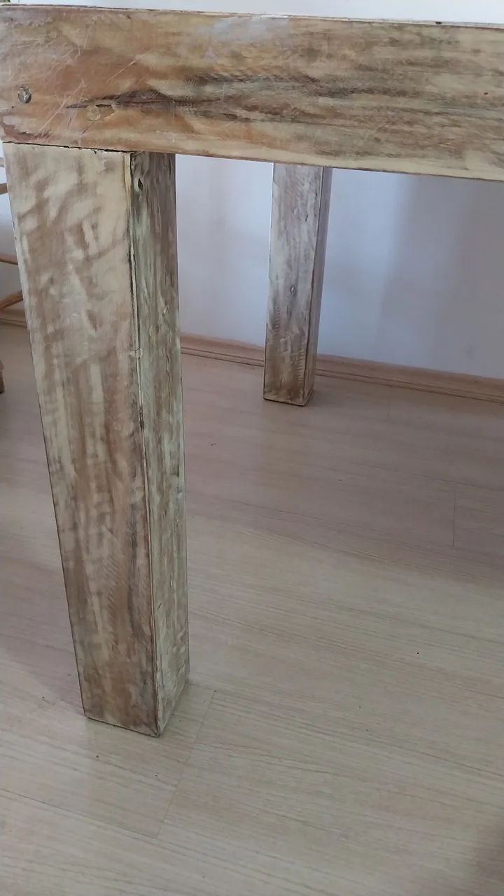 Mesa de Jantar em Madeira de Demolição - Foto 3