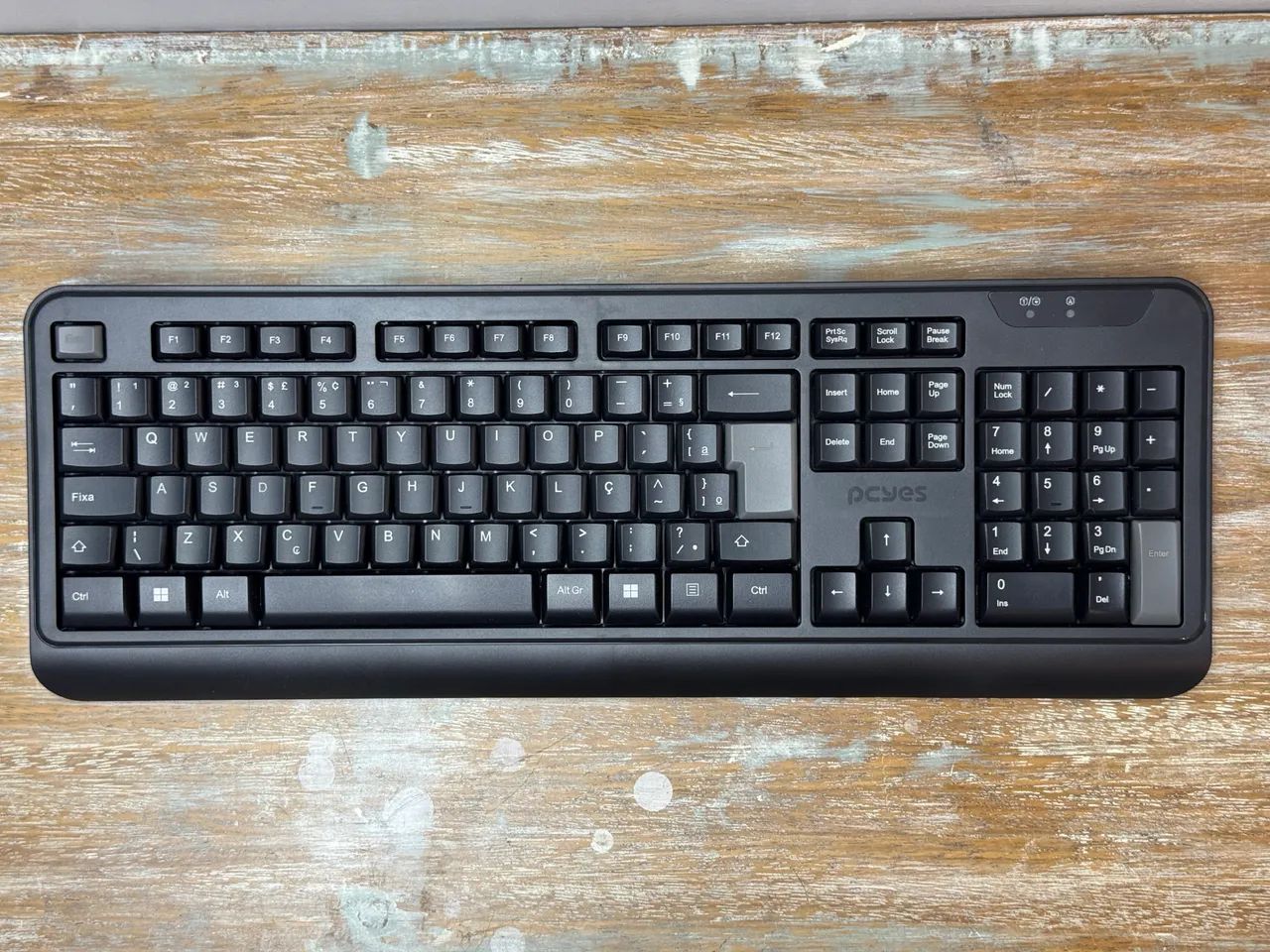 Teclado PCYes Comfort, Wireless, ABNT2, Full Size, Preto, CMFBKW