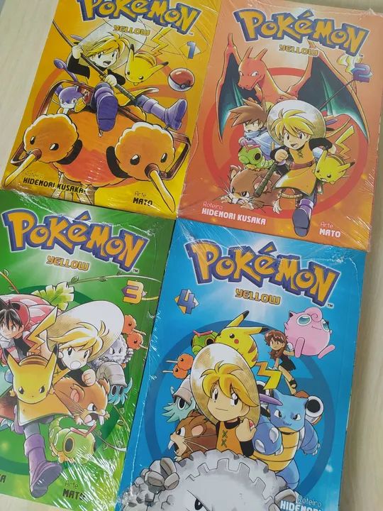 Pokémon Yellow 1, 2, 3 e 4 (lacrado e completo)