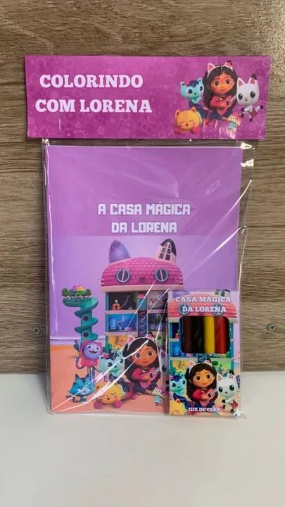 Kit colorir+giz de cera 