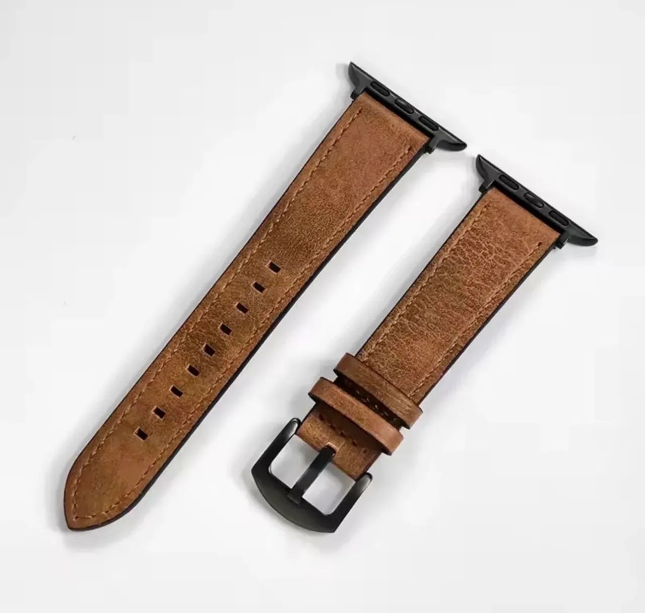 Pulseira Apple Watch Couro Sintético 42, 44, 45, 46, 49mm - Foto 2