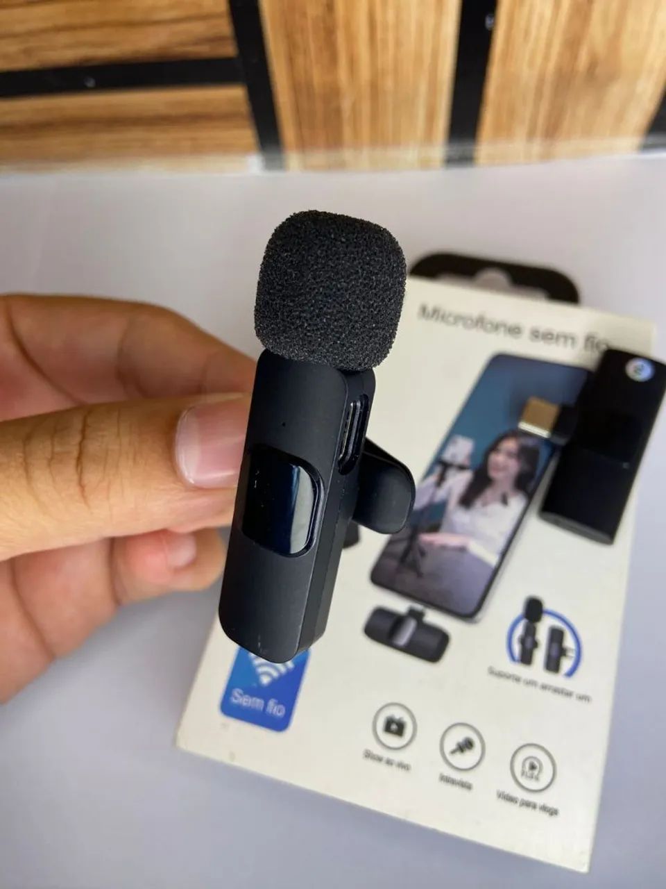 *Microfone de Lapela tipo C - K9*64407621240065121