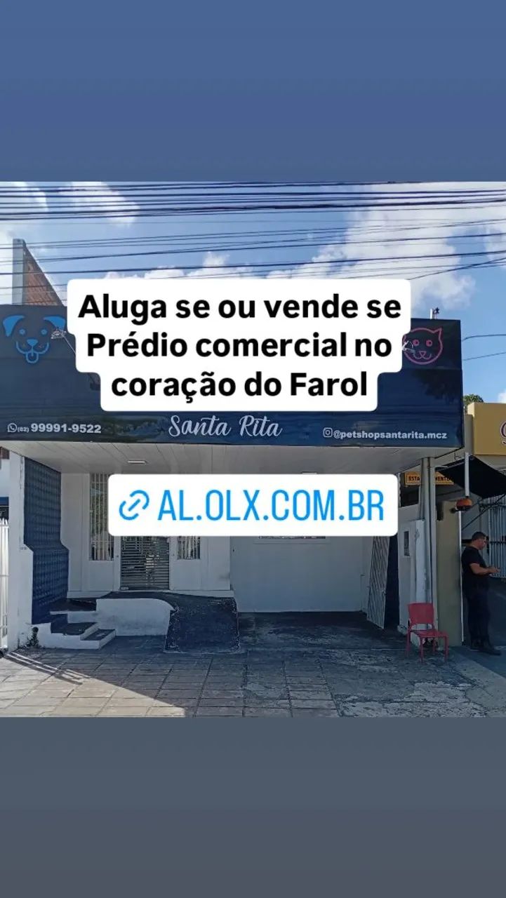 Aluga se ou Vende se Prédio Comercial no coração do Farol