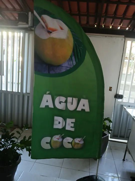 Wind Baner de água de coco para comércio - Foto 3