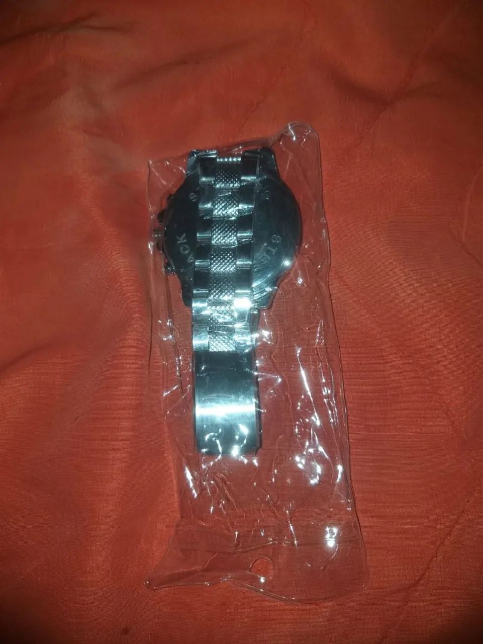 Relógio de pulso masculino prateado*novo*! - Foto 2