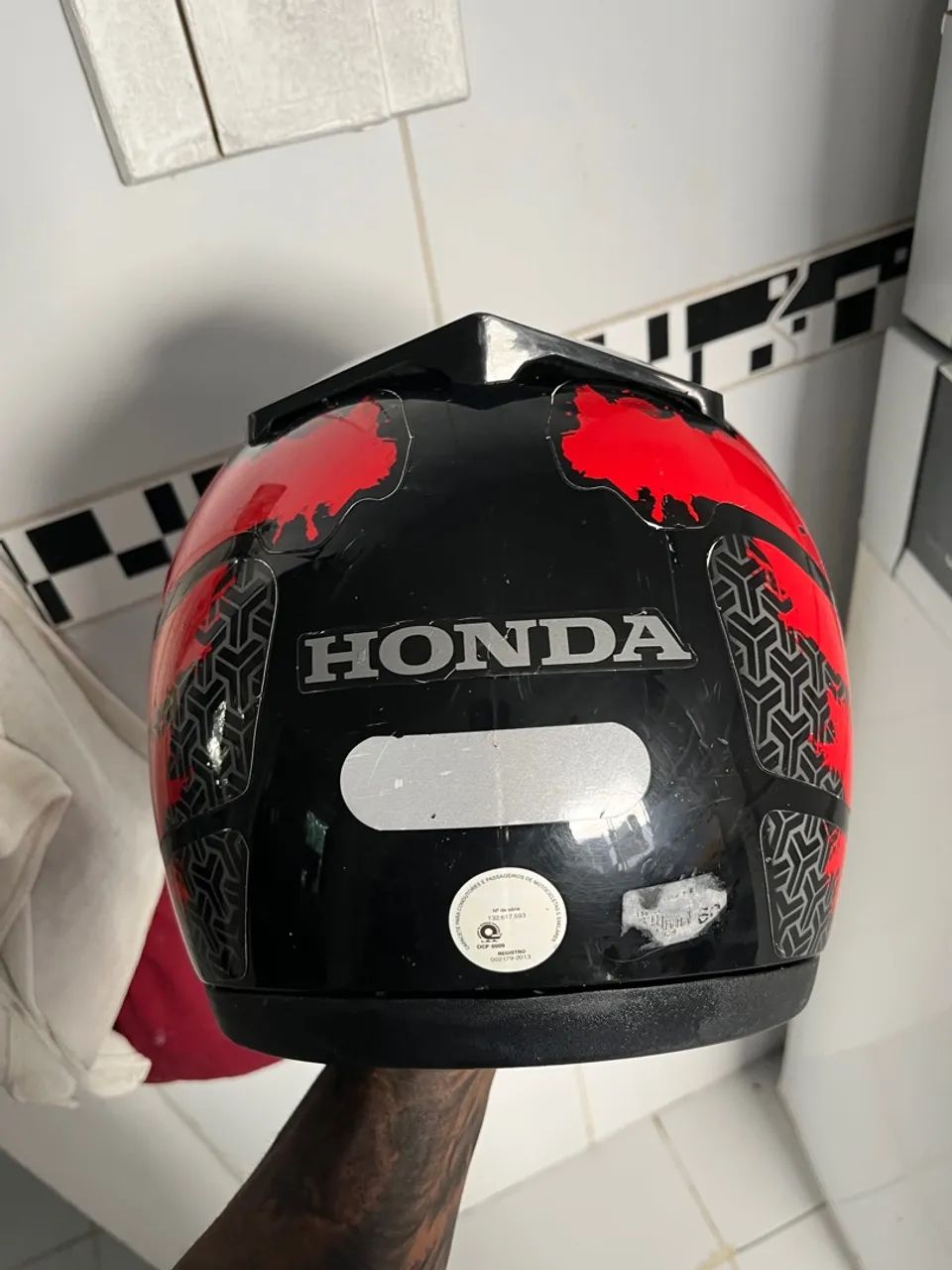 Capacete Honda usado  - Foto 3