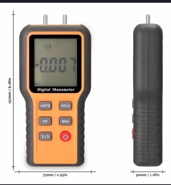 Manômetro 12 unid digital - Foto 3