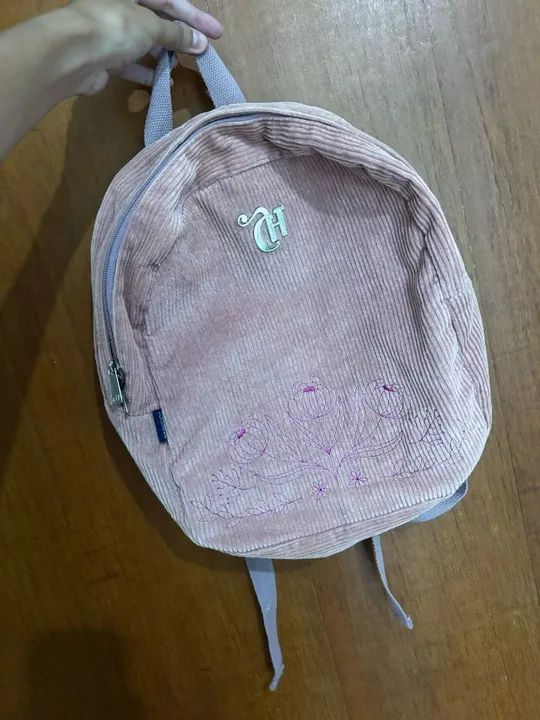 Mochila veludo cotele capricho media
