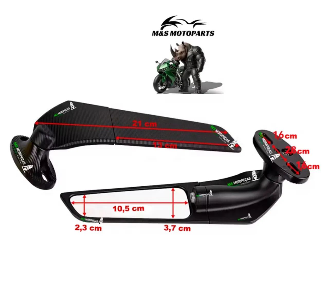 Retrovisor de moto  - Foto 3