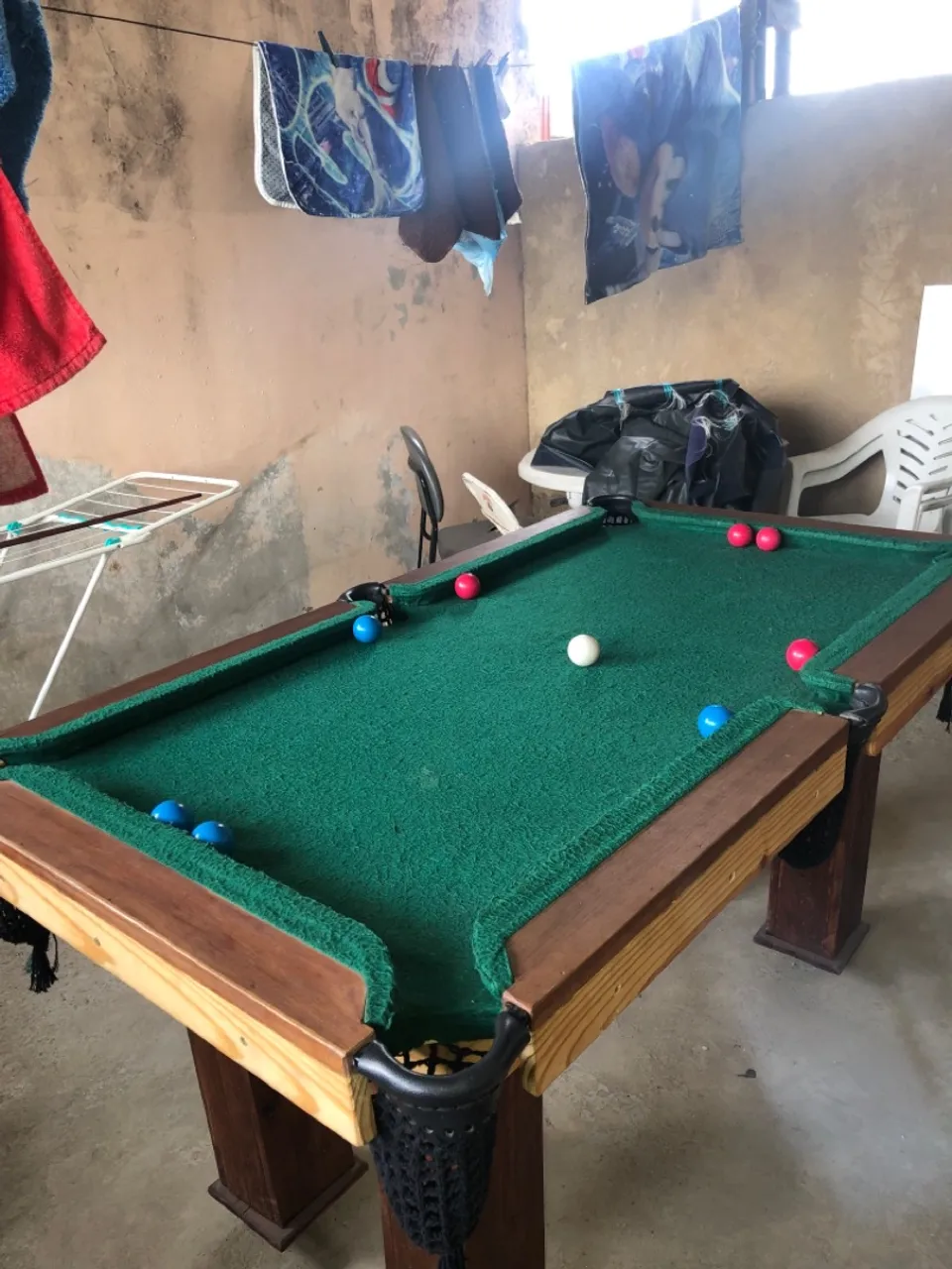 Mesa de sinuca para área externa
