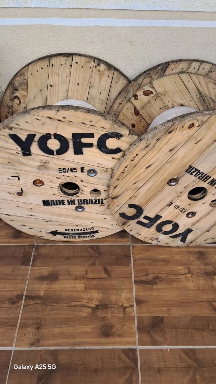 Bobinas de Madeira para Mesa - Foto 4