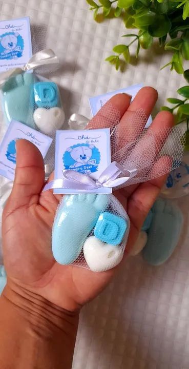 Lembrancinhas de Chá de Bebê - Sabonetes Personalizados - Foto 3