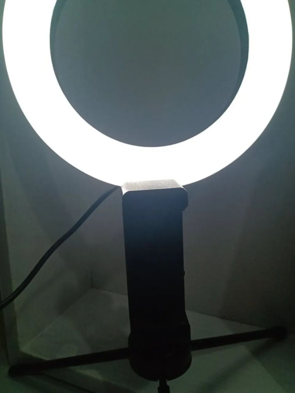 Ring Light 6 Polegadas - Com Suporte Holder para Smartphone e Tripé - Novo - Foto 3