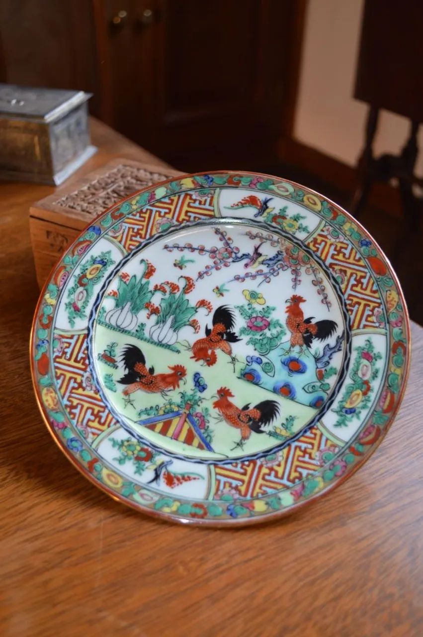 Prato de porcelana asiática - Foto 3