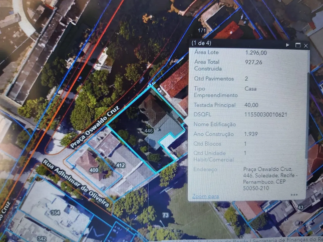 Lote/Terreno Venda 1.296m² Boa Vista Soledade - Recife - PE