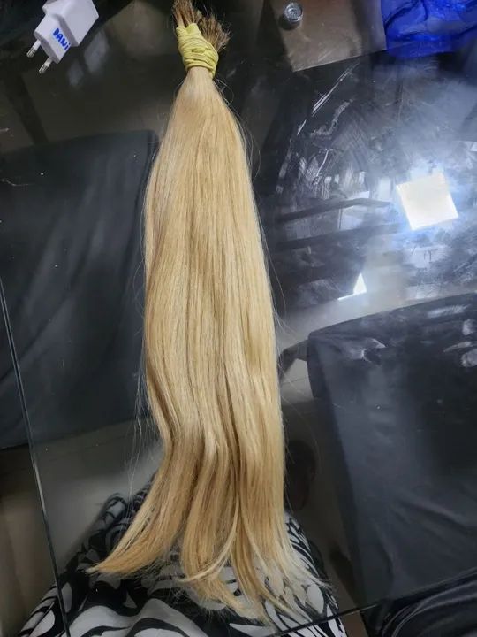Cabelo humano mega hair 117gramas com 45cm - Foto 3