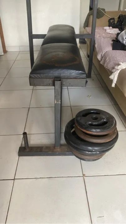 Banco de musculação para exercícios em casa - Foto 2