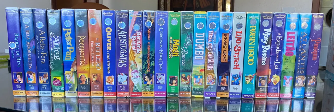 Coleção de 24 Fitas VHS Disney Clássicos, Original