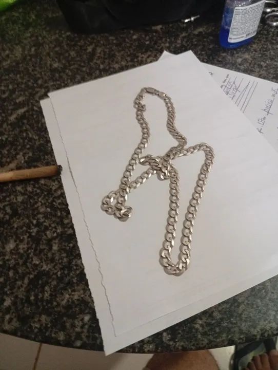 Corrente de Prata Masculina - 50cm