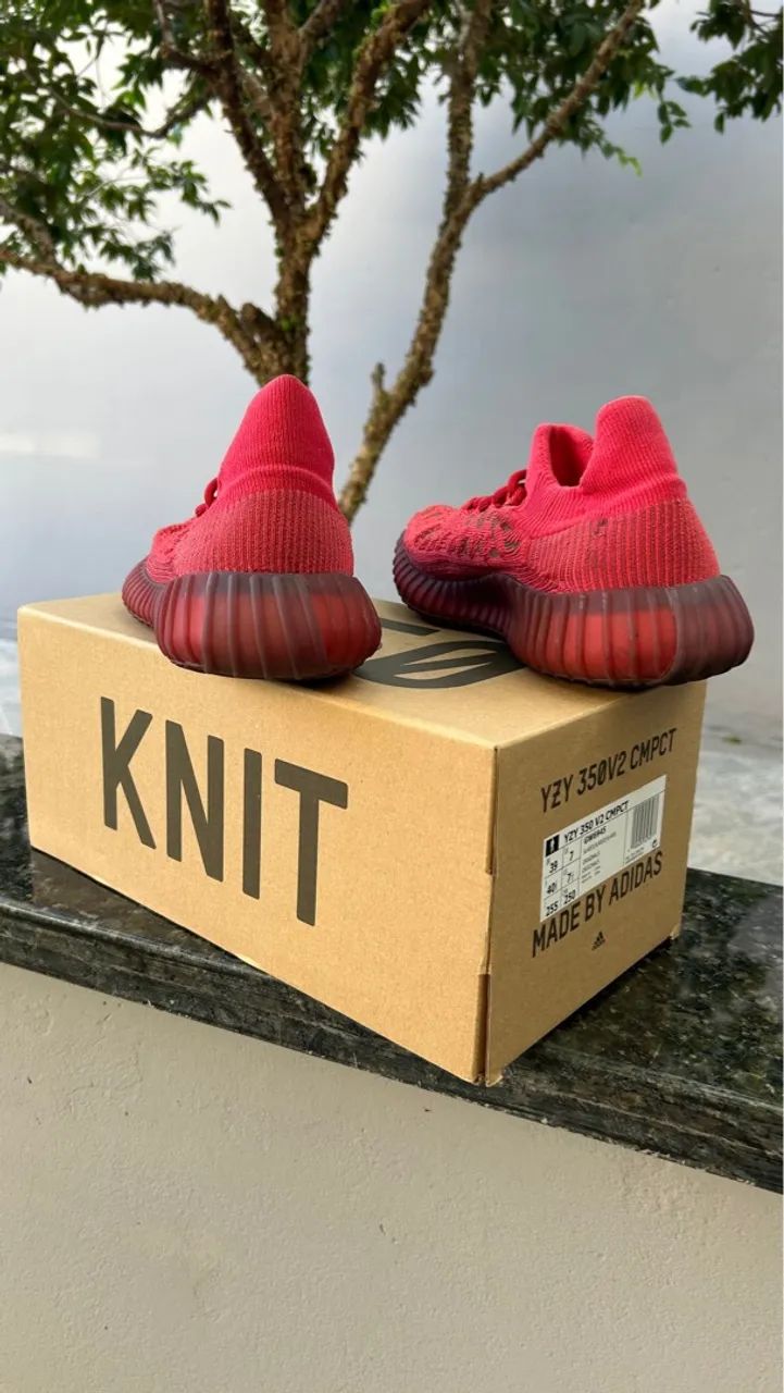 Yeezy 350 V2 CMPCT Slate Red - Foto 3