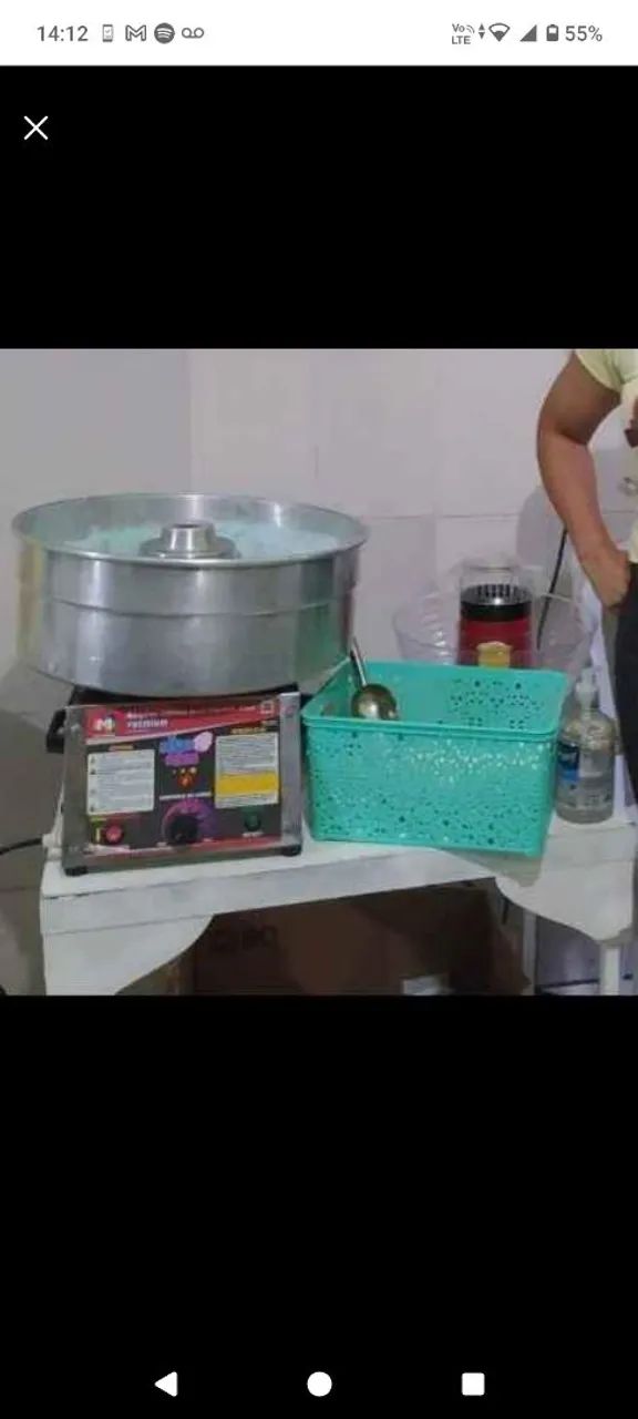 Vendo máquina de algodão doce 